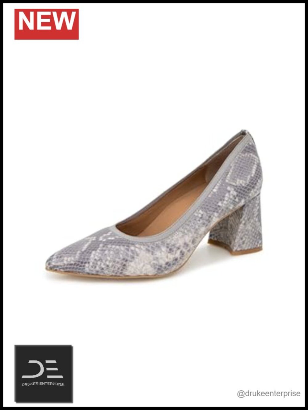 Women's Pointed Toe Block Heel Pump with Arch Support 2.75" Heel